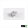 Endkappe PVC PDS4-K wei? mit Kabelausgang, 1 Stk.